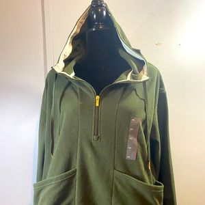 Women's Microfleece Pullover- Olive Green Xxl